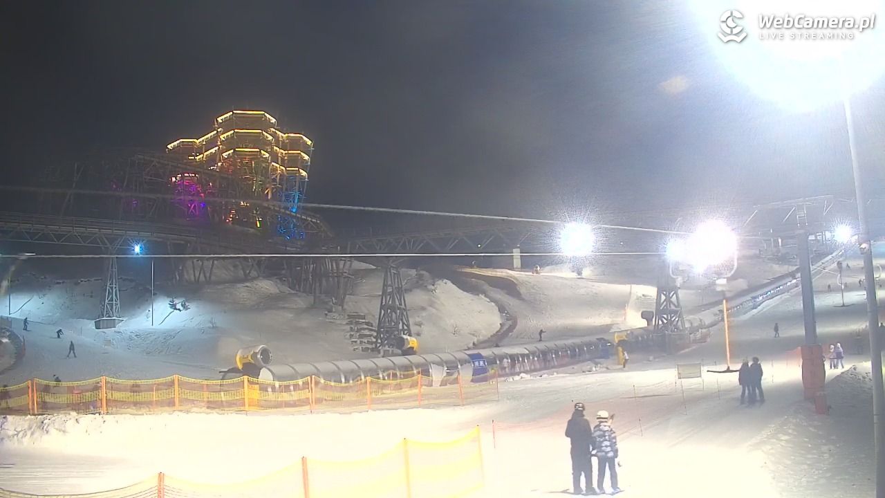 Kurza Góra - widok na stok i wieżę - 29 styczeń 2026, 17:41