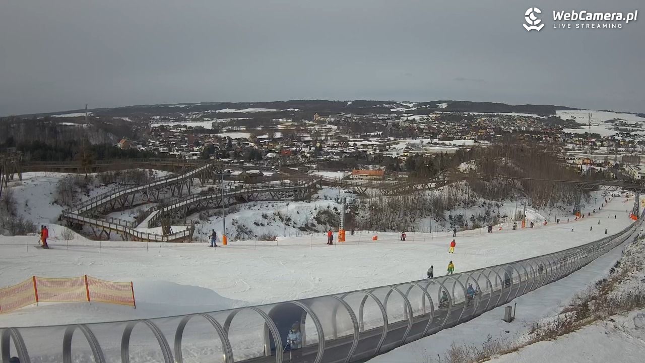 Kurza Góra - widok na stok - 22 luty 2026, 11:34
