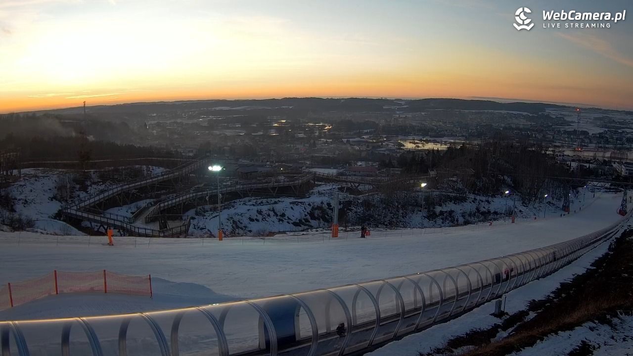 Kurza Góra - widok na stok - 25 luty 2026, 17:22