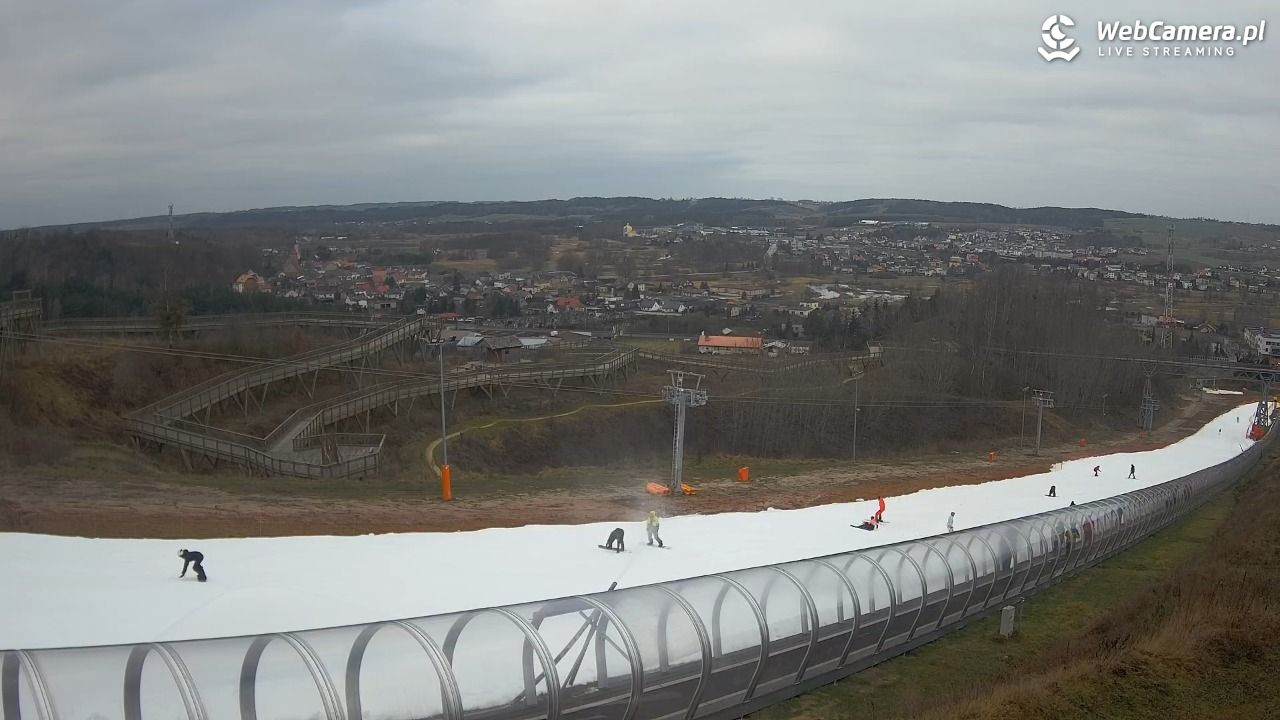 Kurza Góra - widok na stok - 21 grudzień 2025, 11:20