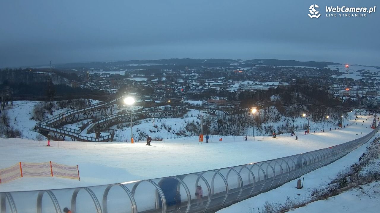 Kurza Góra - widok na stok - 22 luty 2026, 17:16