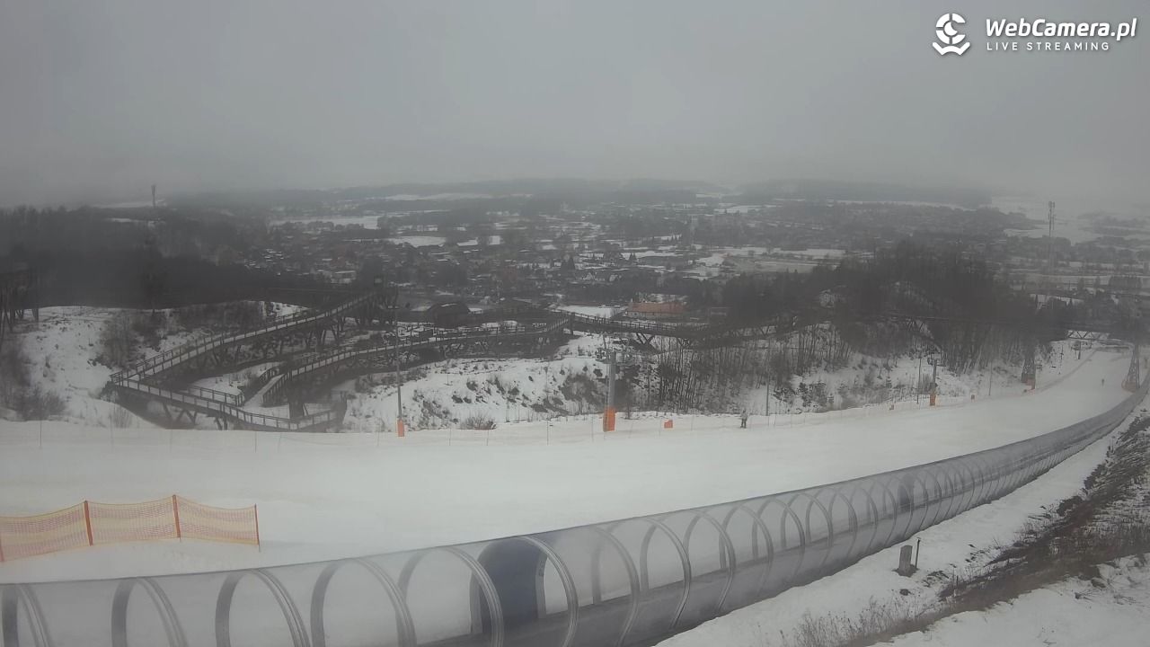 Kurza Góra - widok na stok - 23 luty 2026, 10:47