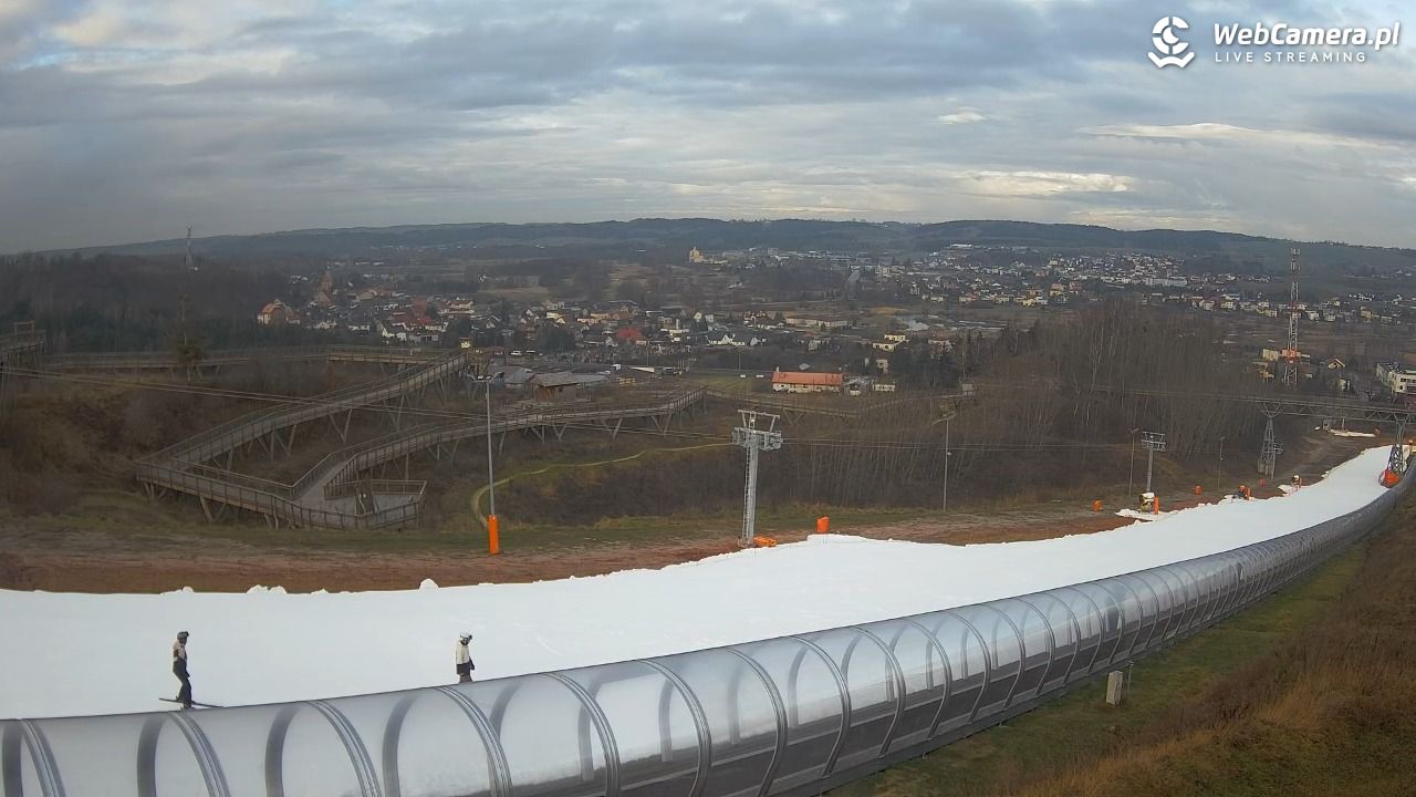 Kurza Góra - widok na stok - 23 grudzień 2025, 09:49