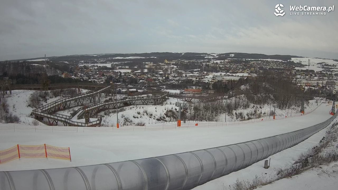 Kurza Góra - widok na stok - 22 luty 2026, 08:57