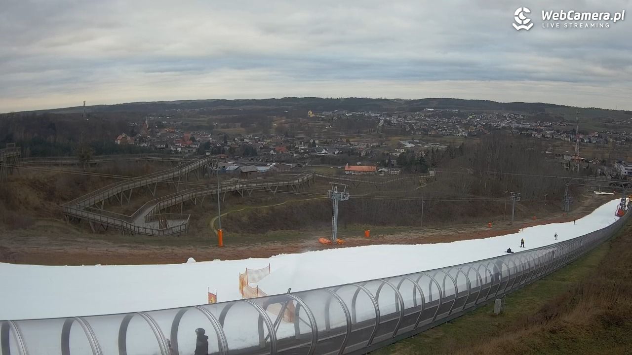 Kurza Góra - widok na stok - 22 grudzień 2025, 13:31