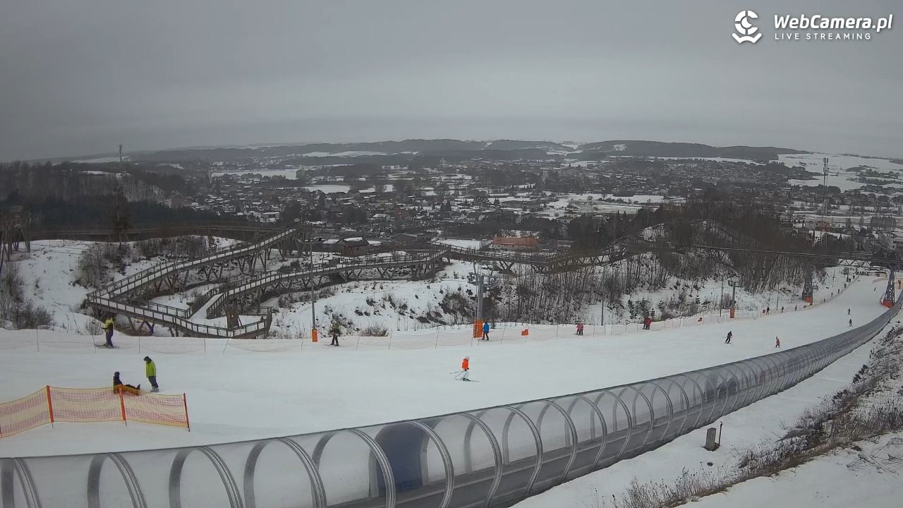Kurza Góra - widok na stok - 22 luty 2026, 16:00