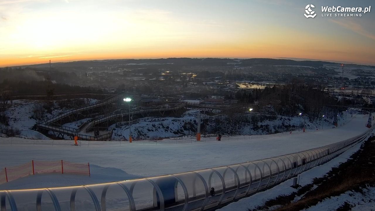 Kurza Góra - widok na stok - 25 luty 2026, 17:22