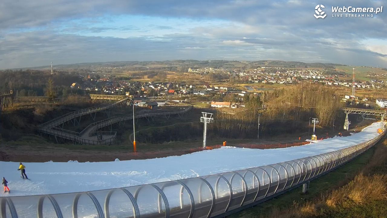 Kurza Góra - widok na stok - 23 grudzień 2025, 10:19