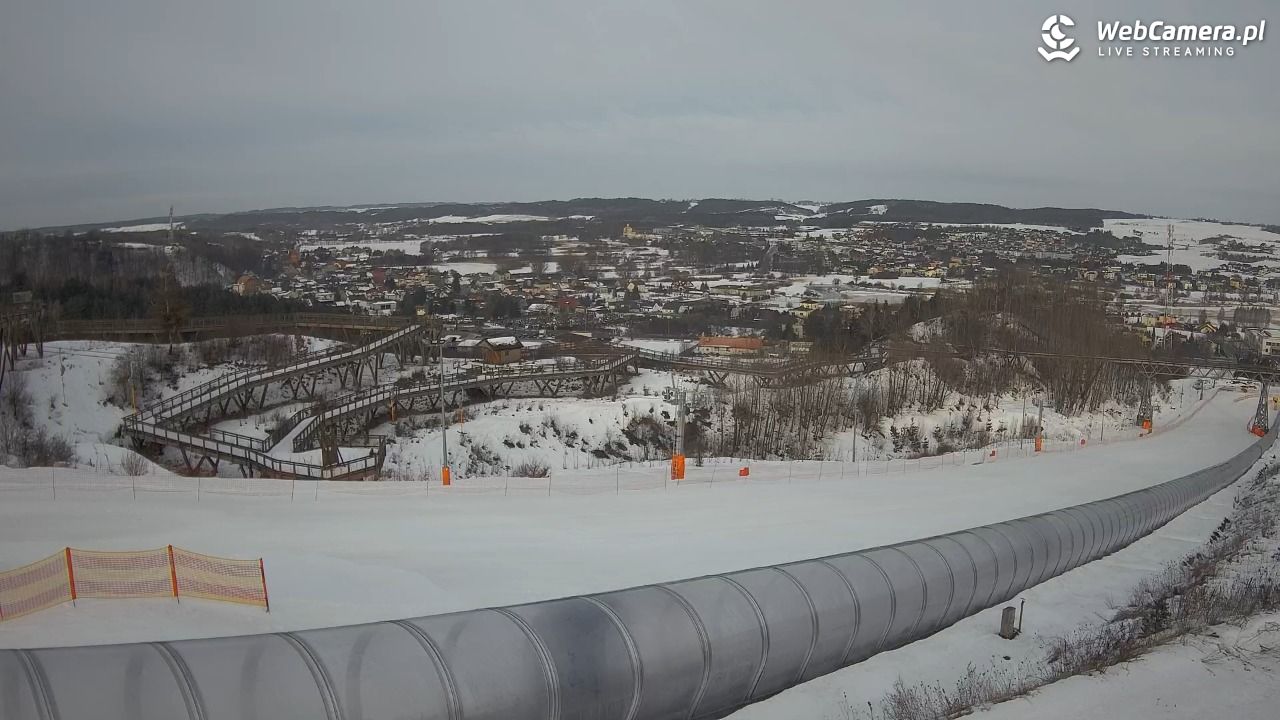 Kurza Góra - widok na stok - 22 luty 2026, 08:23