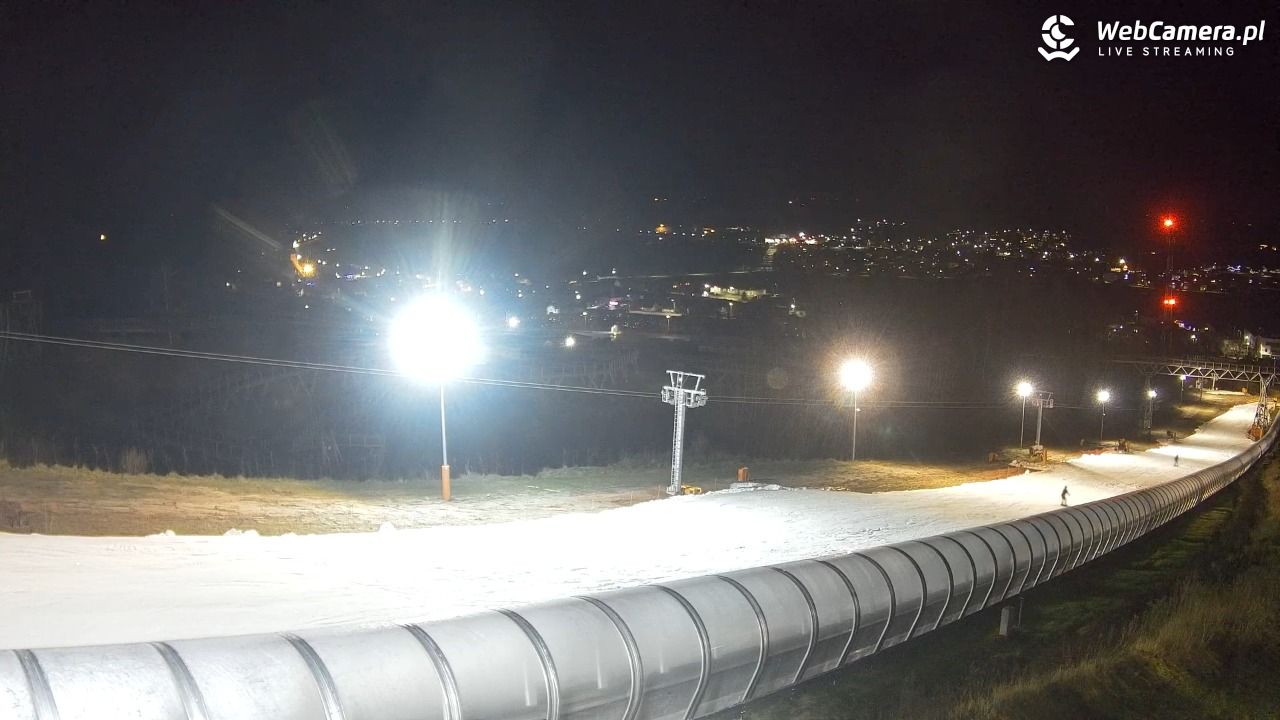 Kurza Góra - widok na stok - 23 grudzień 2025, 17:47