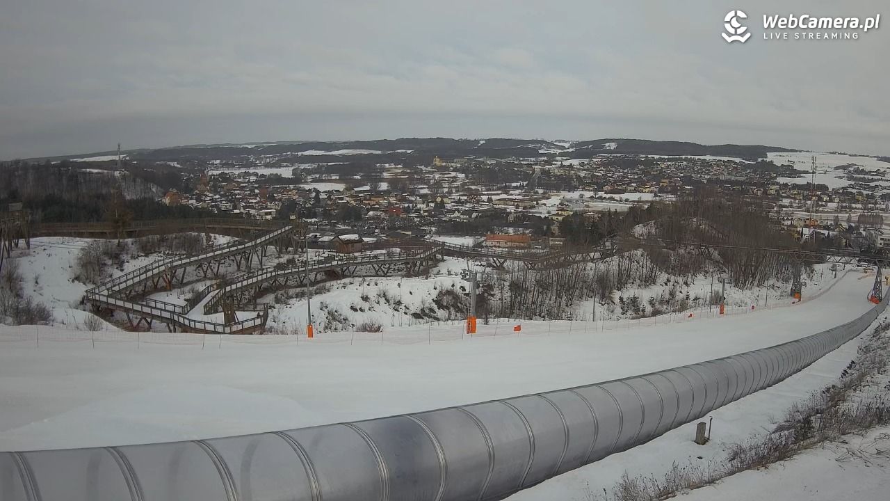 Kurza Góra - widok na stok - 22 luty 2026, 07:53
