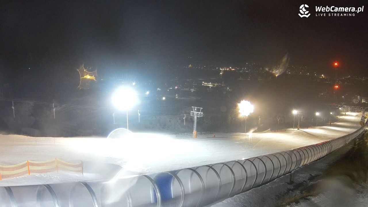 Kurza Góra - widok na stok - 23 luty 2026, 20:34