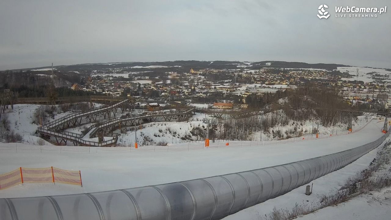 Kurza Góra - widok na stok - 22 luty 2026, 08:44