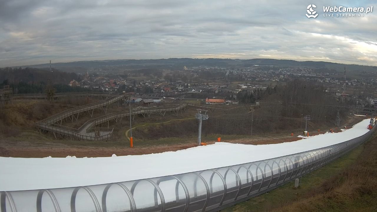 Kurza Góra - widok na stok - 23 grudzień 2025, 09:07