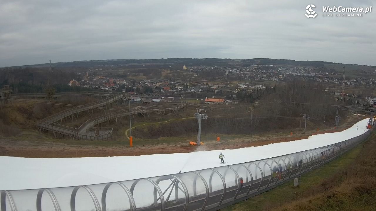 Kurza Góra - widok na stok - 21 grudzień 2025, 11:09