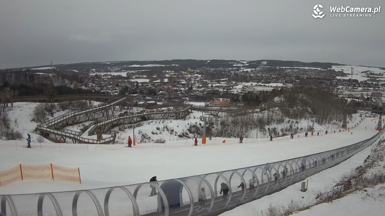 Kurza Góra - widok na stok - 22 luty 2026, 12:26