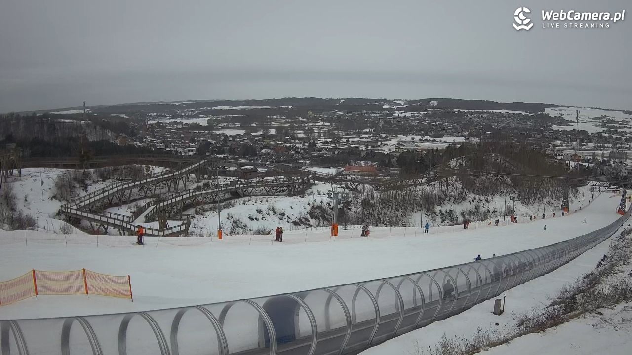 Kurza Góra - widok na stok - 22 luty 2026, 15:04