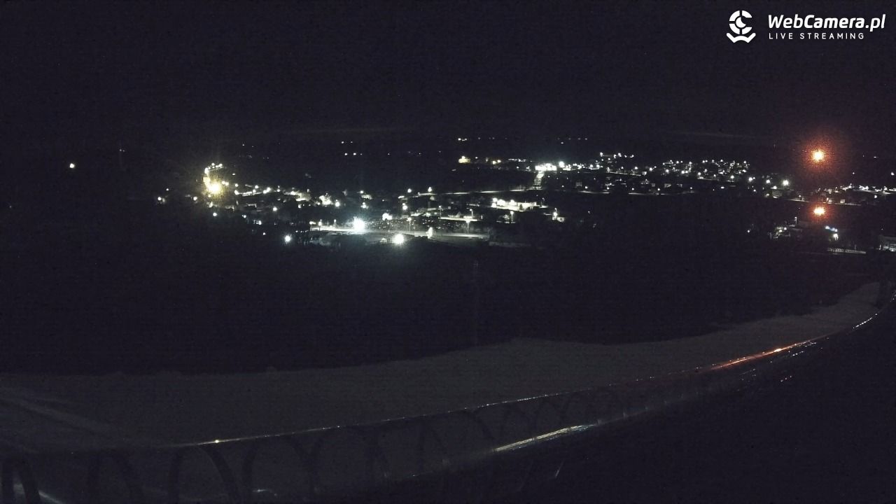 Kurza Góra - widok na stok - 23 grudzień 2025, 00:51