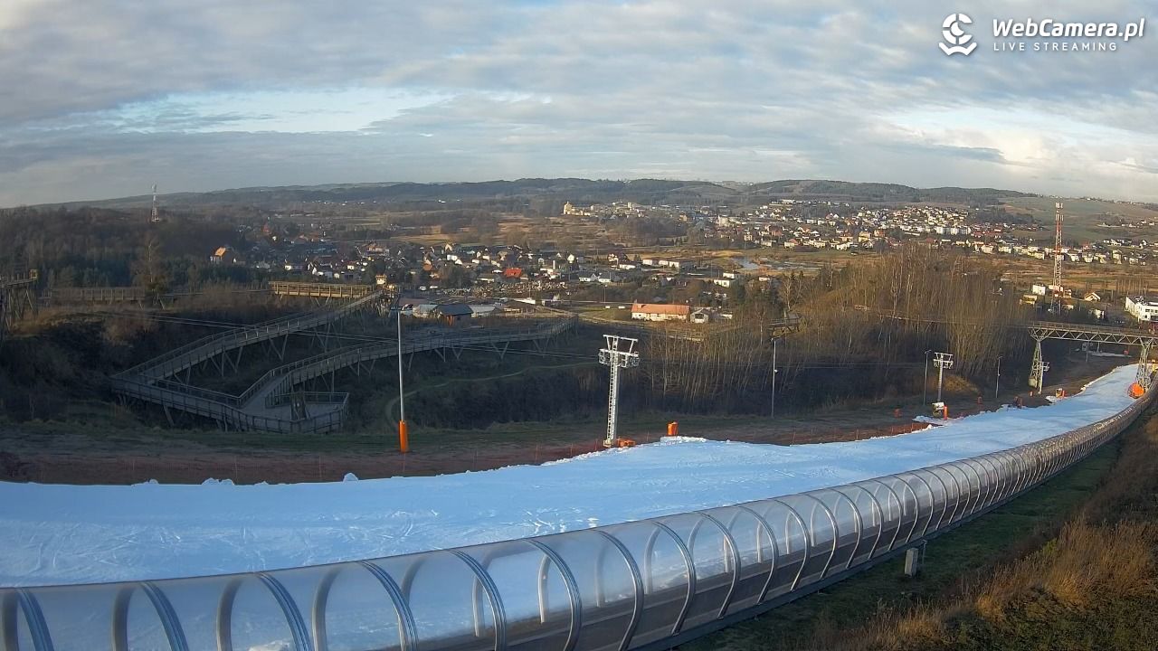 Kurza Góra - widok na stok - 23 grudzień 2025, 10:28