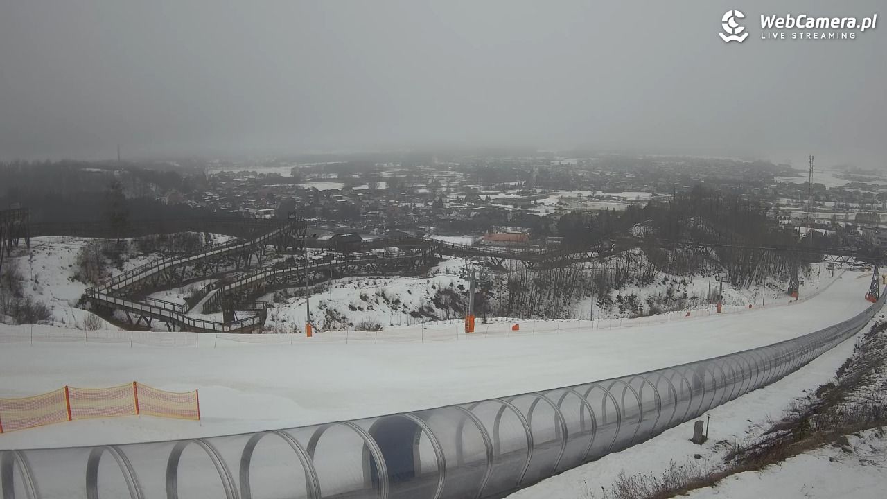 Kurza Góra - widok na stok - 23 luty 2026, 09:33