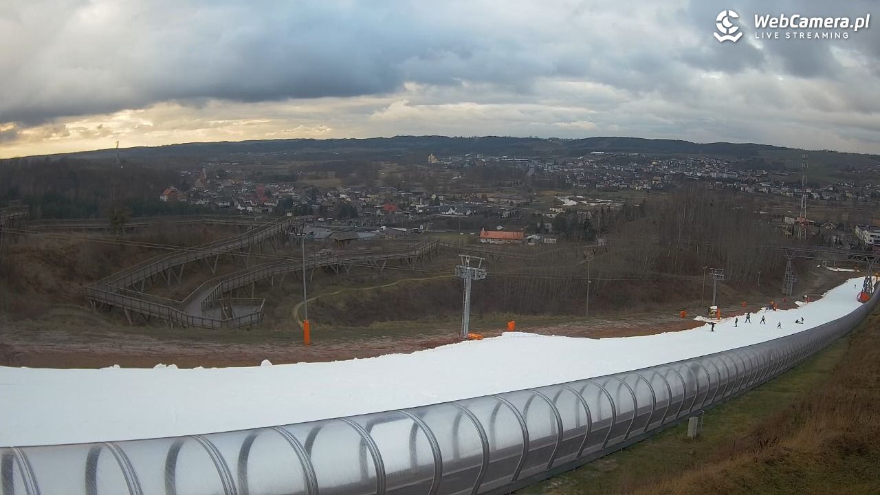 Kurza Góra - widok na stok - 23 grudzień 2025, 13:51