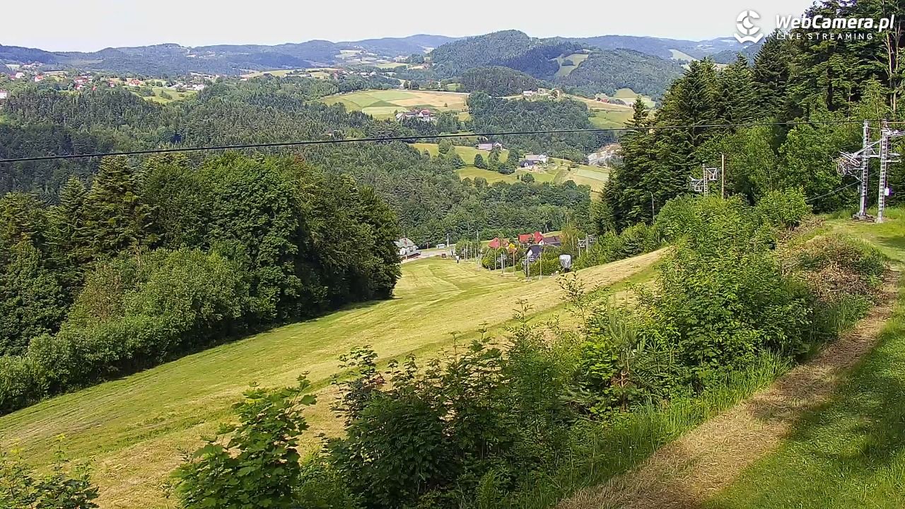 Laskowa-ski - widok na trasy - 21 czerwiec 2026, 16:05