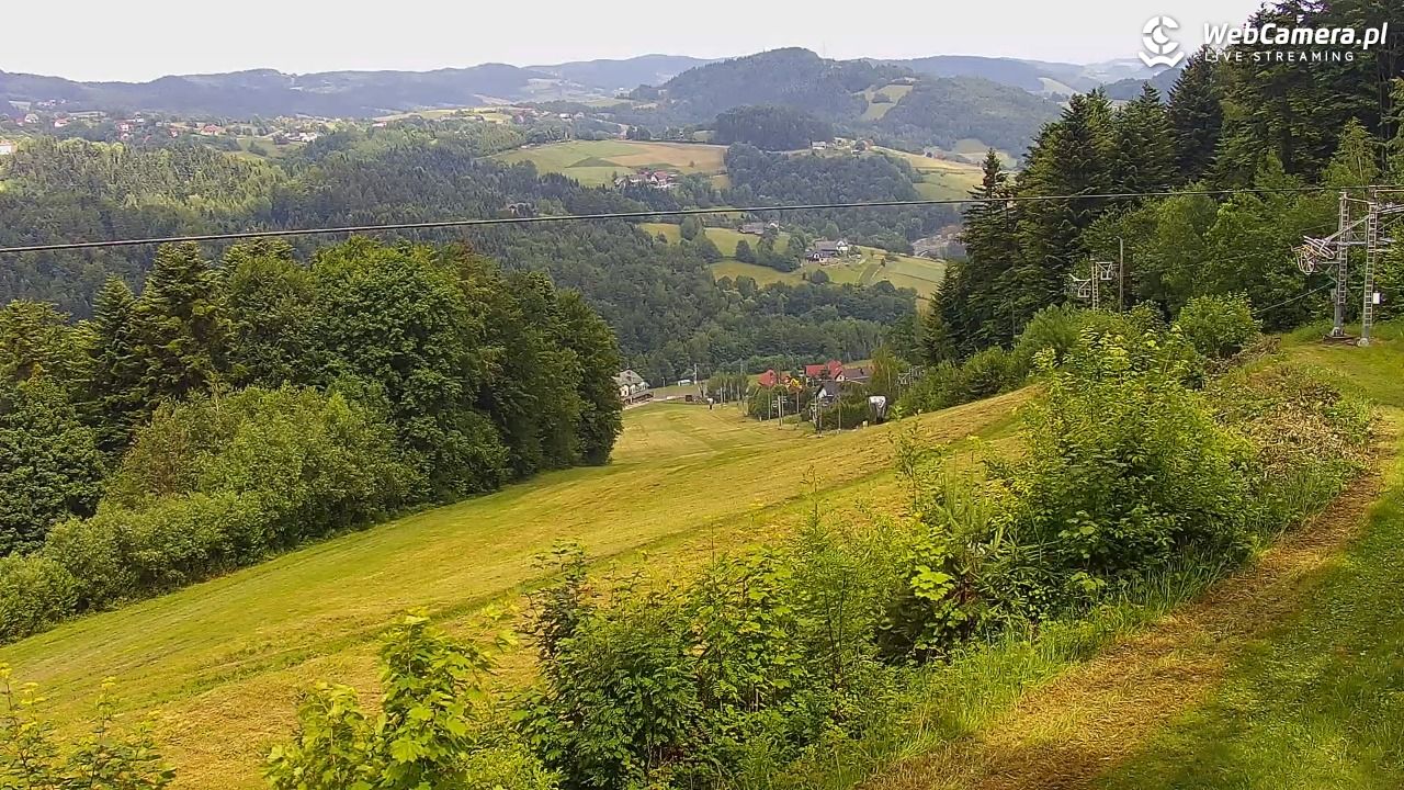 Laskowa-ski - widok na trasy - 20 czerwiec 2026, 14:06