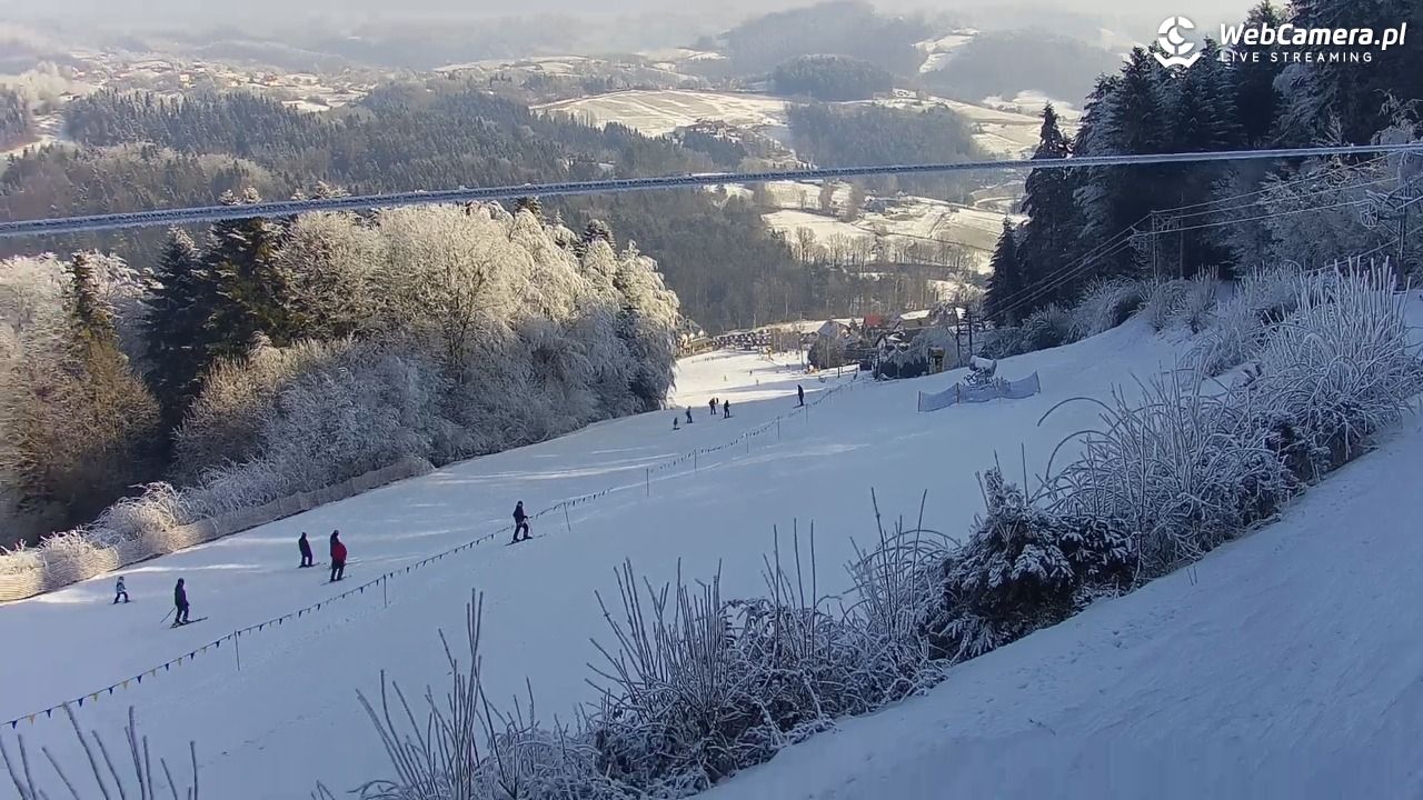 Laskowa-ski - widok na trasy - 03 luty 2026, 11:11