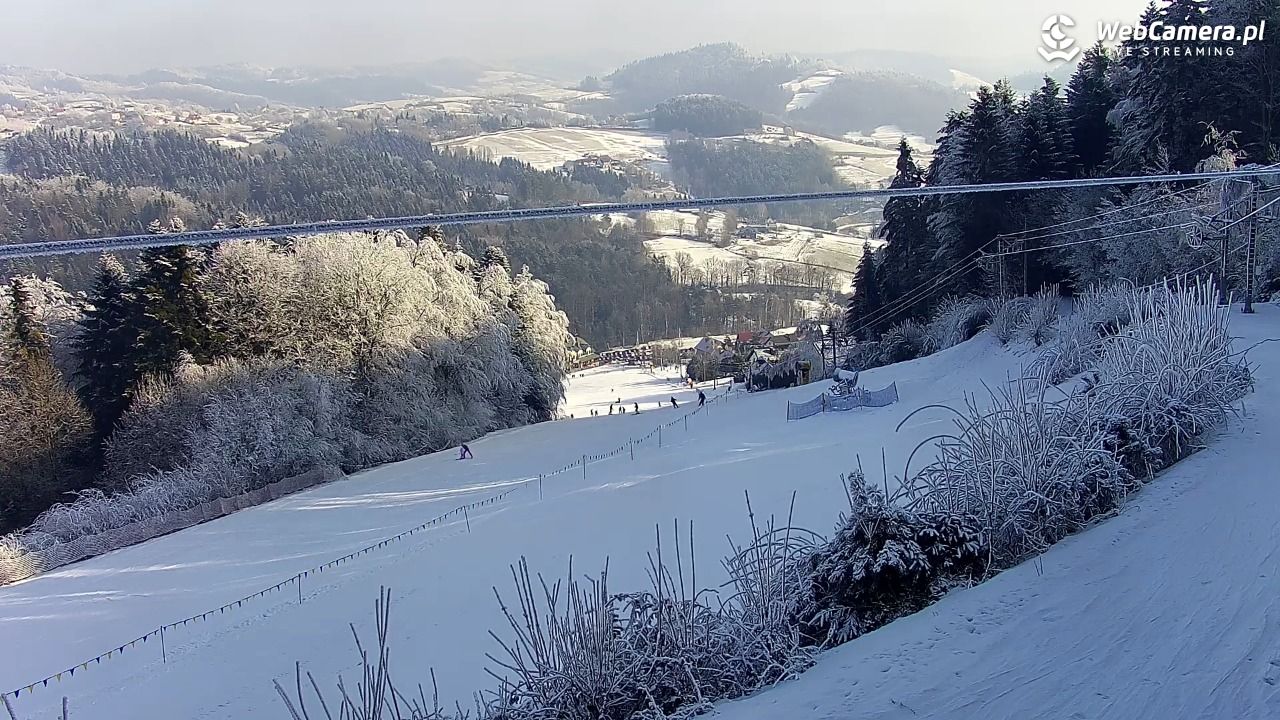 Laskowa-ski - widok na trasy - 03 luty 2026, 10:51