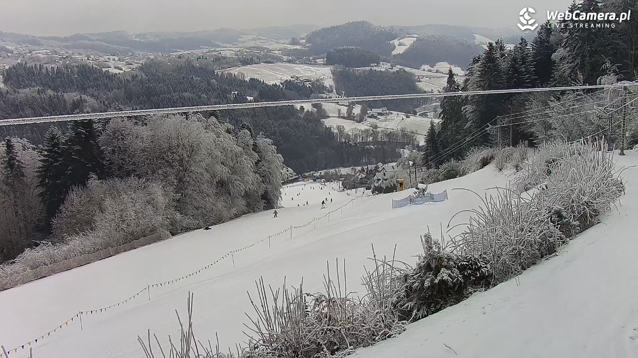 Laskowa-ski - widok na trasy - 01 luty 2026, 12:51