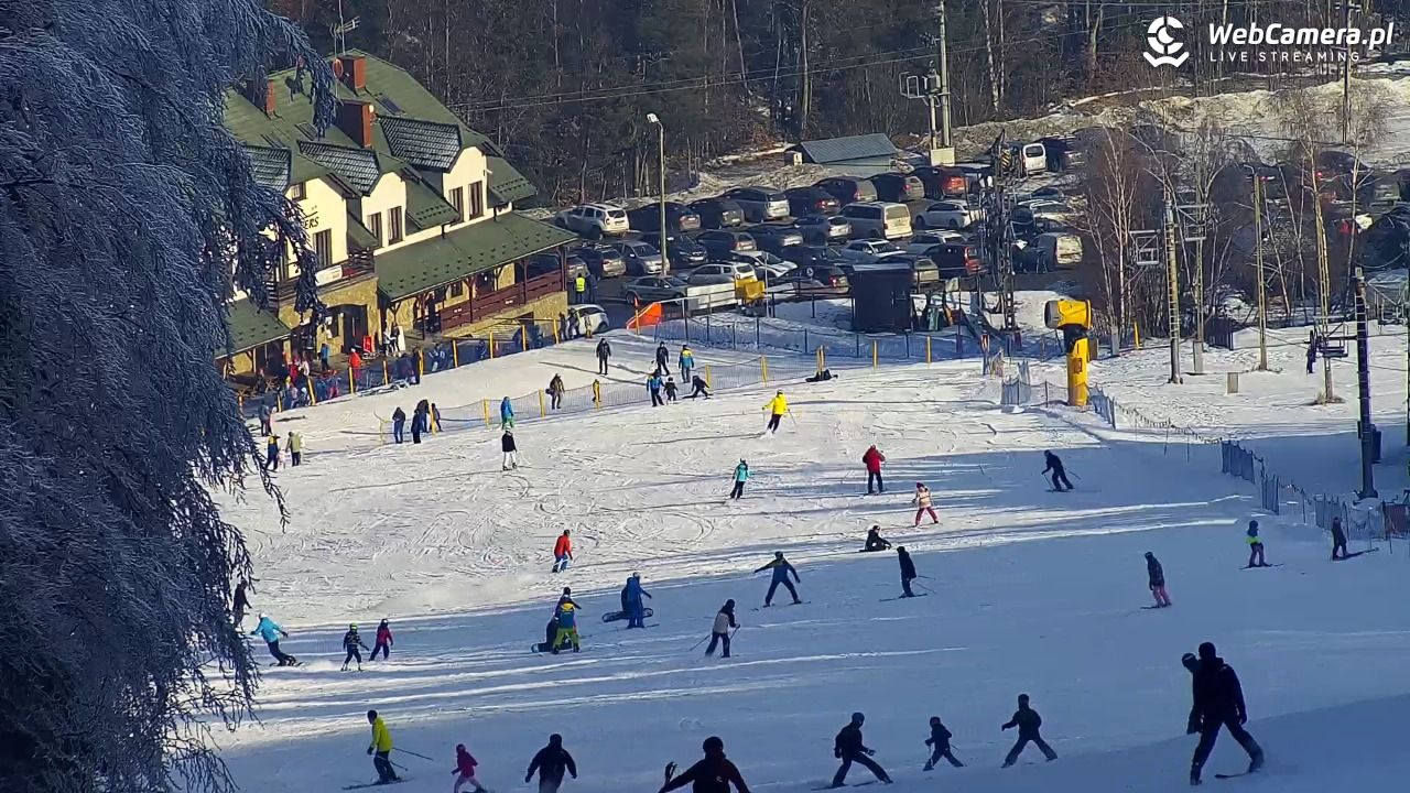 Laskowa-ski - widok na trasy - 03 luty 2026, 12:52