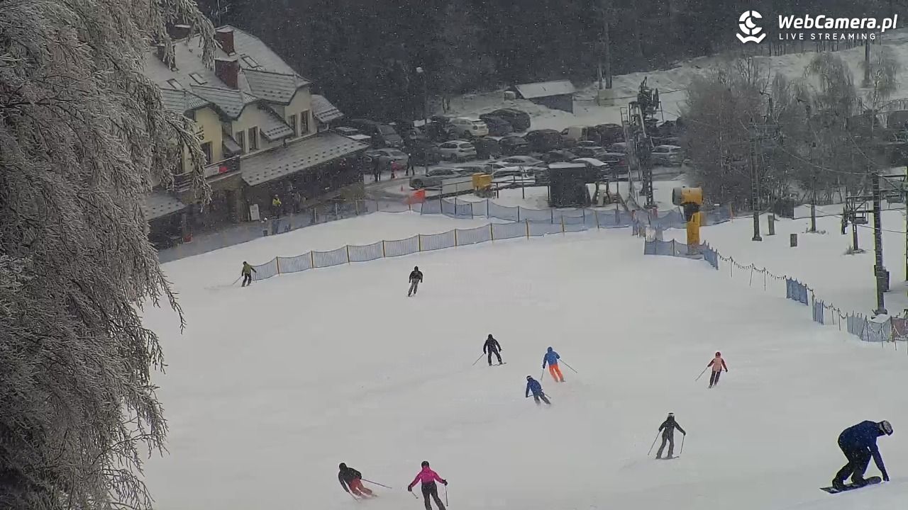 Laskowa-ski - widok na trasy - 01 luty 2026, 09:44