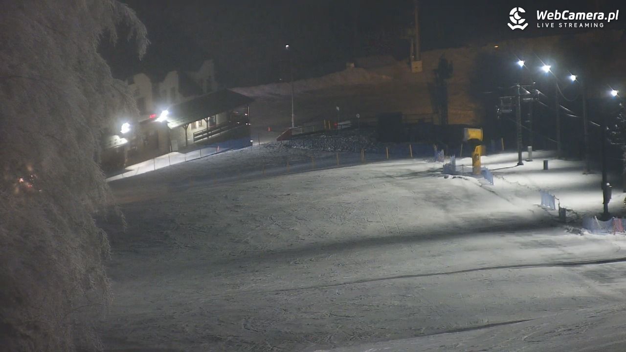 Laskowa-ski - widok na trasy - 02 luty 2026, 20:35
