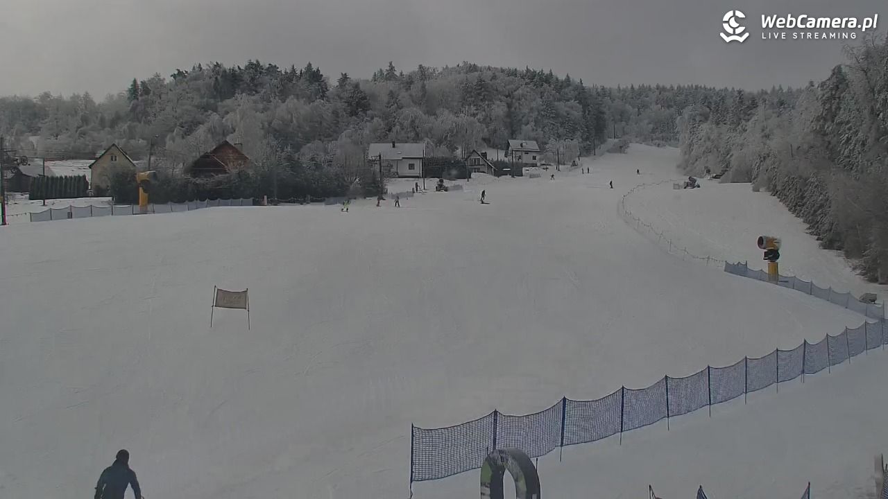 Laskowa-ski - widok z dolnej stacji - 01 luty 2026, 09:54