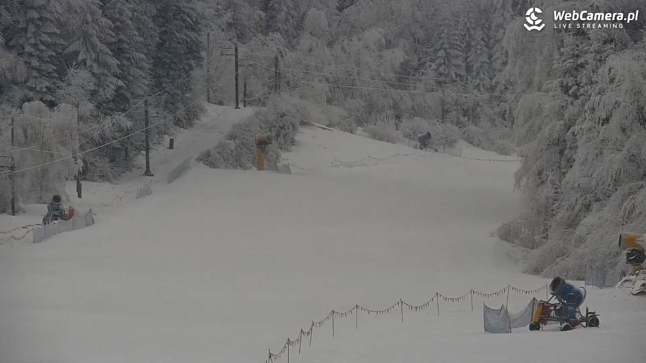 Laskowa-ski - widok z dolnej stacji - 01 luty 2026, 09:11