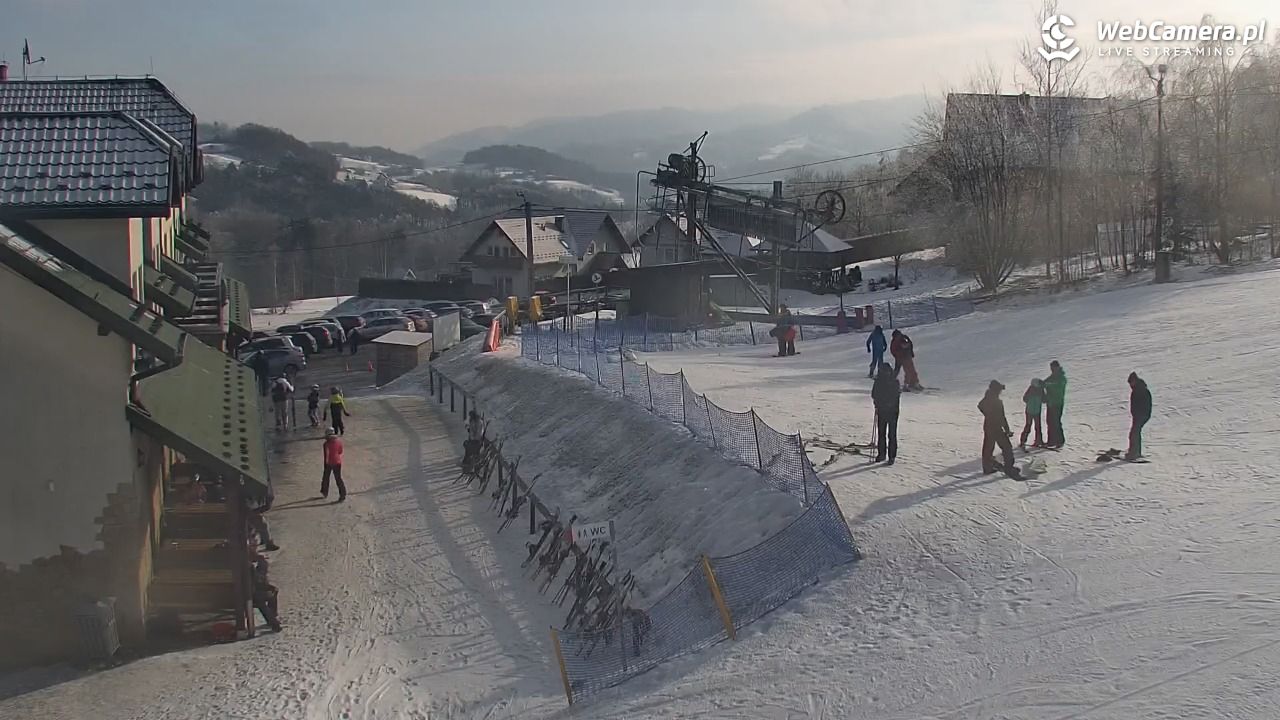 Laskowa-ski - widok z dolnej stacji - 02 luty 2026, 11:20