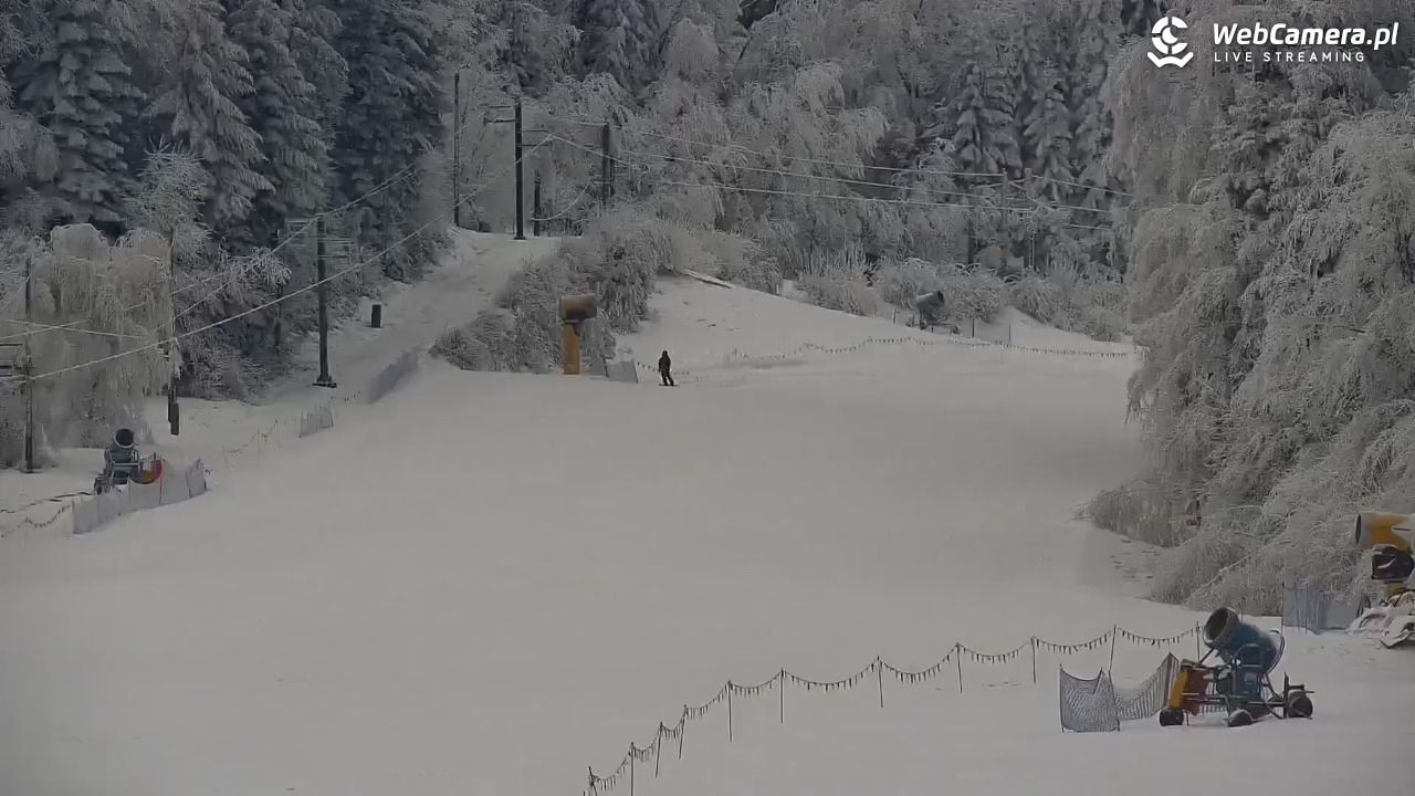 Laskowa-ski - widok z dolnej stacji - 01 luty 2026, 10:22
