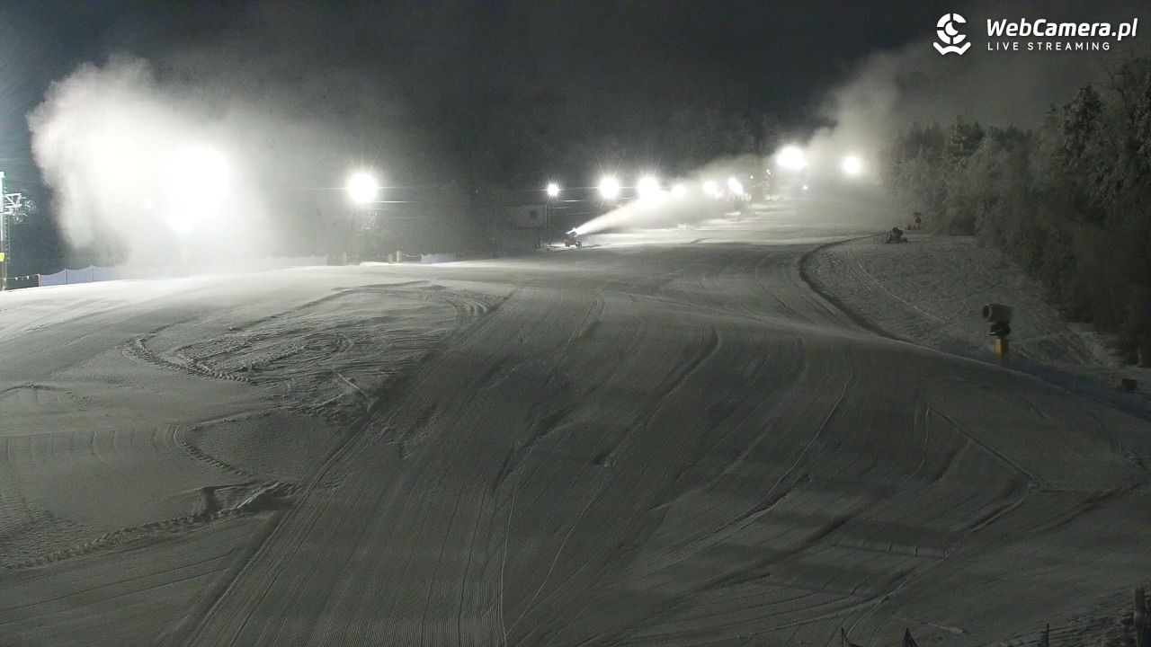 Laskowa-ski - widok z dolnej stacji - 01 luty 2026, 22:29