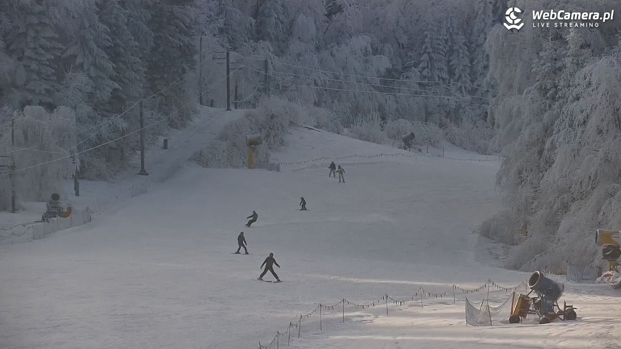 Laskowa-ski - widok z dolnej stacji - 02 luty 2026, 13:04