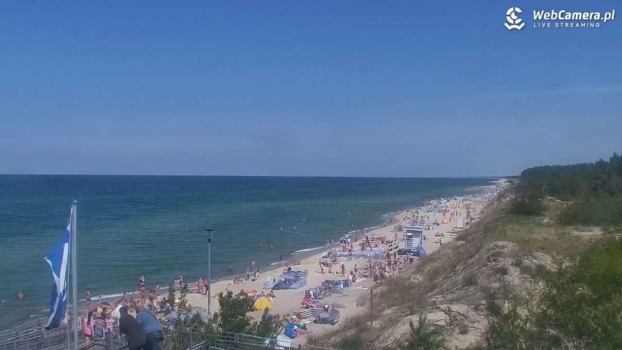 ŁAZY - widok na plażę - 16 lipiec 2026, 12:57