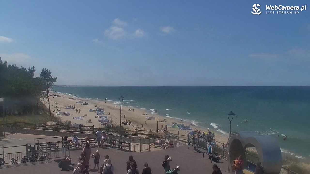 ŁAZY - widok na plażę - 15 lipiec 2026, 13:07