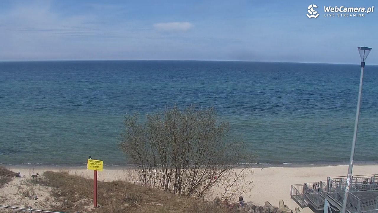 ŁAZY - widok na plażę - 18 kwiecień 2026, 13:06