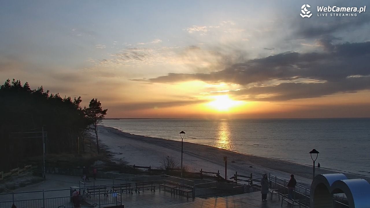 ŁAZY - widok na plażę - 26 luty 2026, 17:05