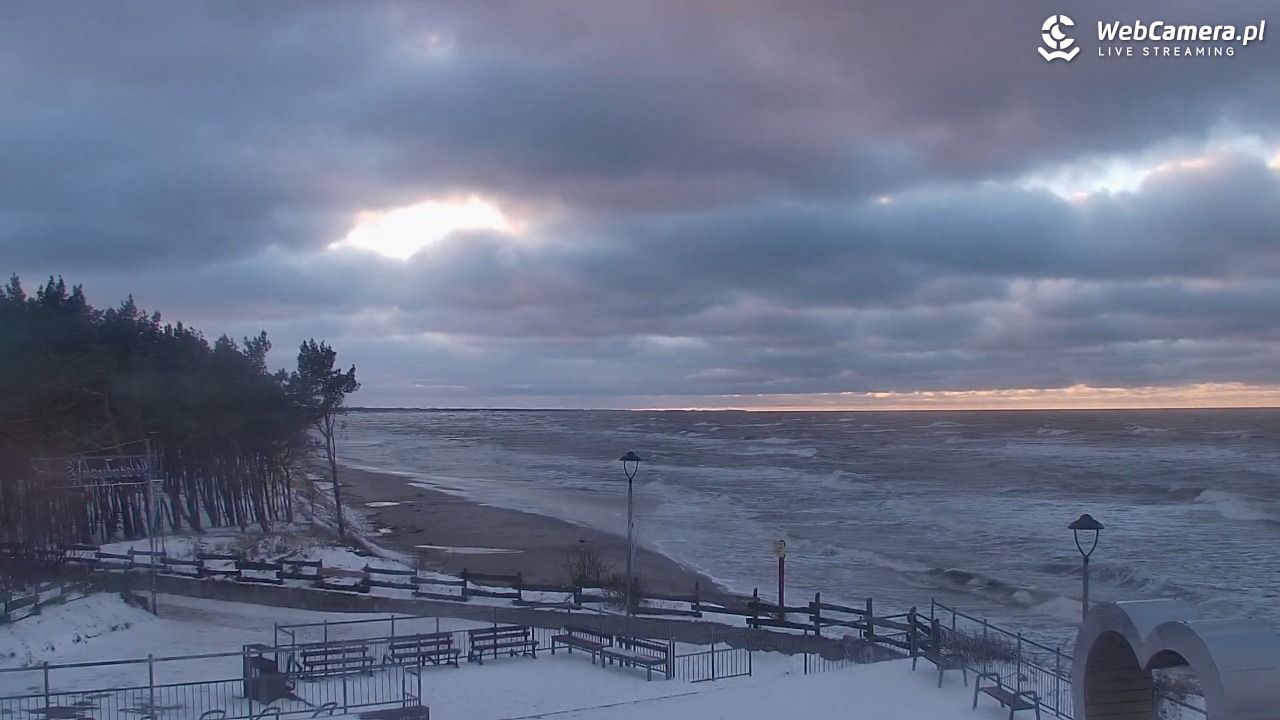 ŁAZY - widok na plażę - 11 styczeń 2026, 15:25