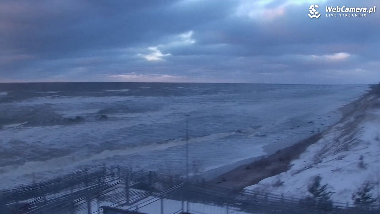 ŁAZY - widok na plażę - 11 styczeń 2026, 15:28