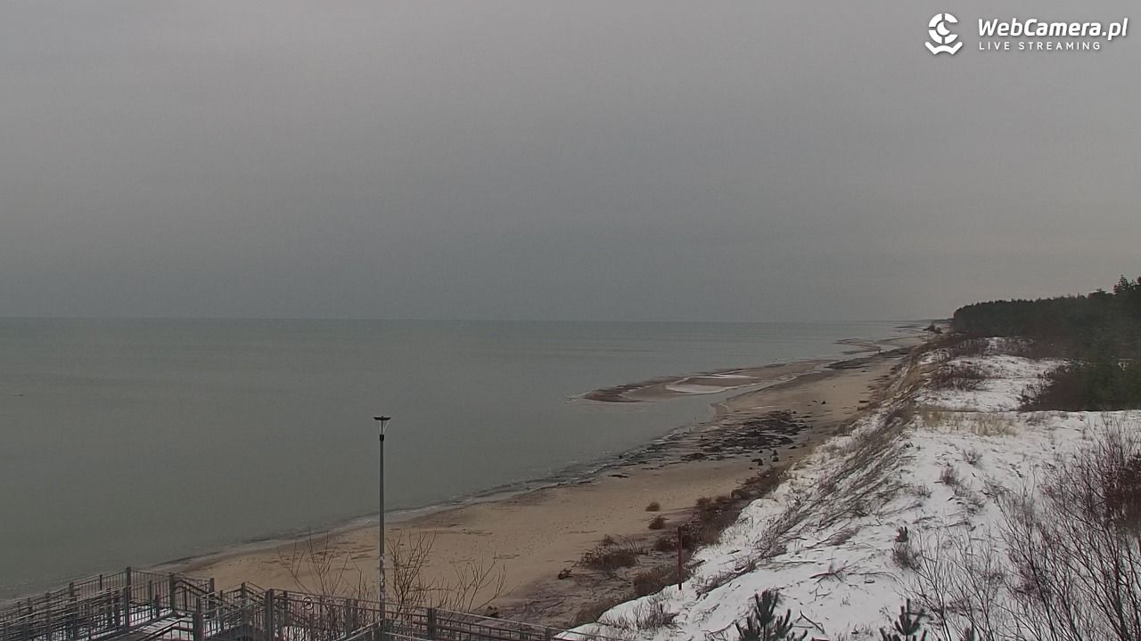ŁAZY - widok na plażę - 13 styczeń 2026, 13:09