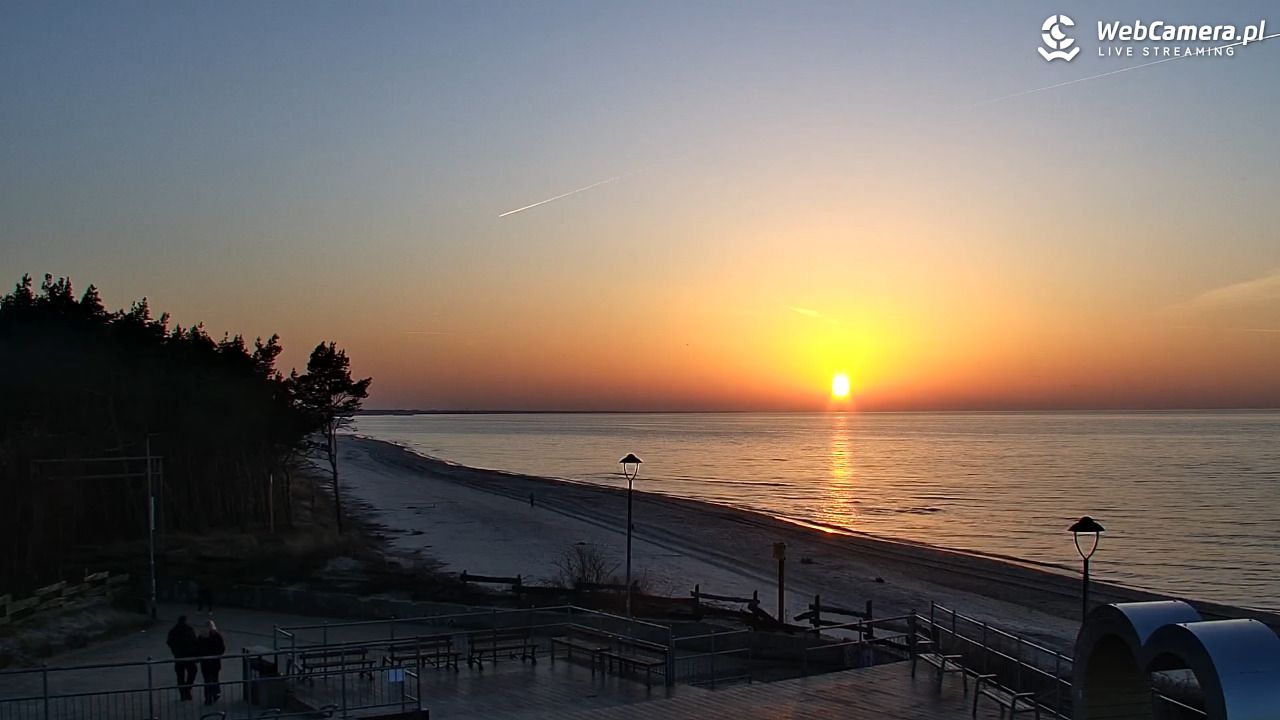 ŁAZY - widok na plażę - 27 luty 2026, 17:18