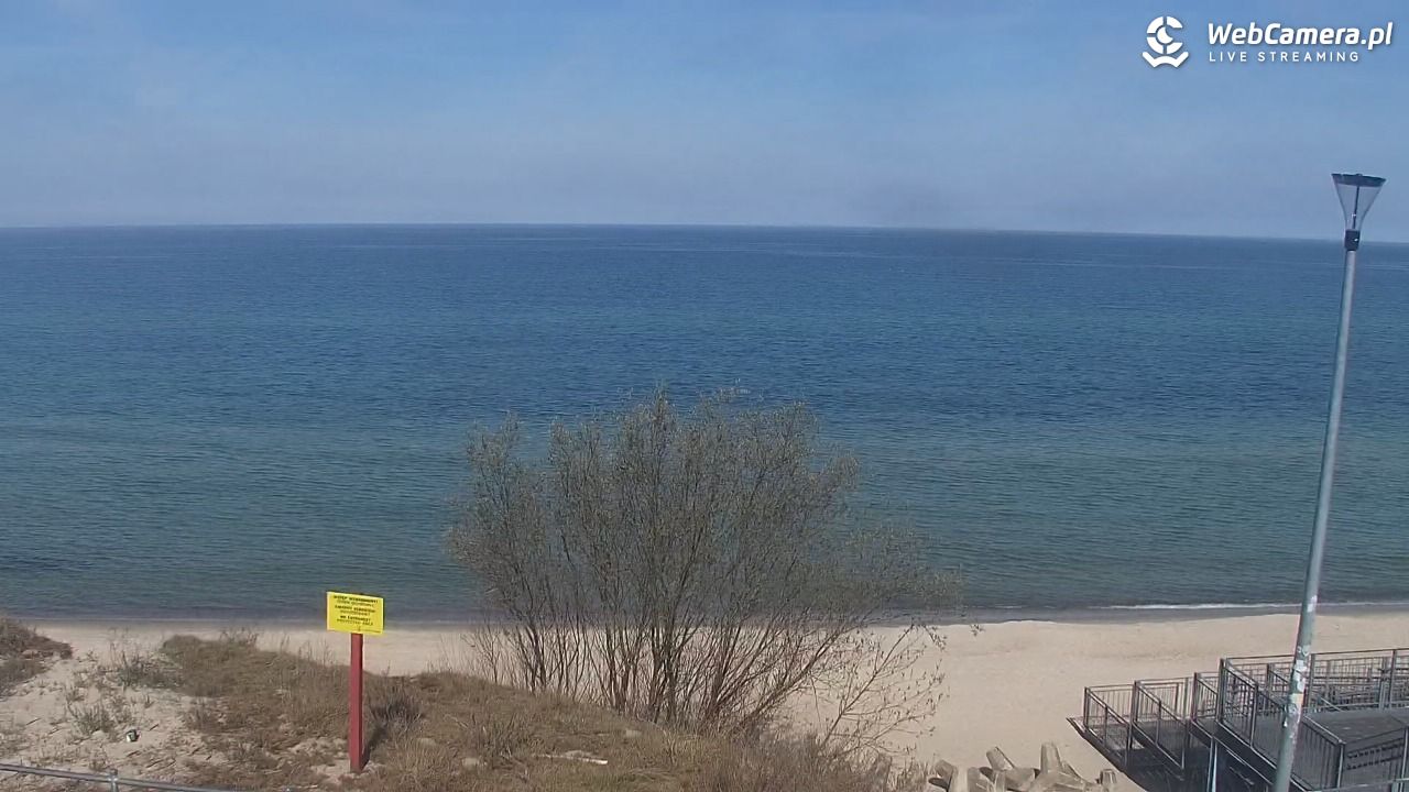 ŁAZY - widok na plażę - 18 kwiecień 2026, 10:57