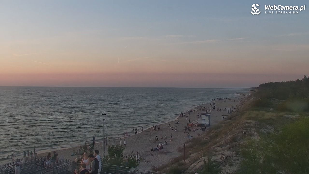 ŁAZY - widok na plażę - 16 lipiec 2026, 21:12