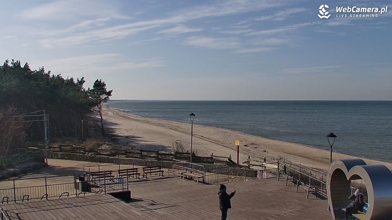 ŁAZY - widok na plażę - 26 luty 2026, 12:28